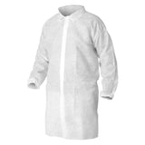 Calibre Biodegradable Disposable Polypropylene Lab Coat No Pocket (100/ctn)